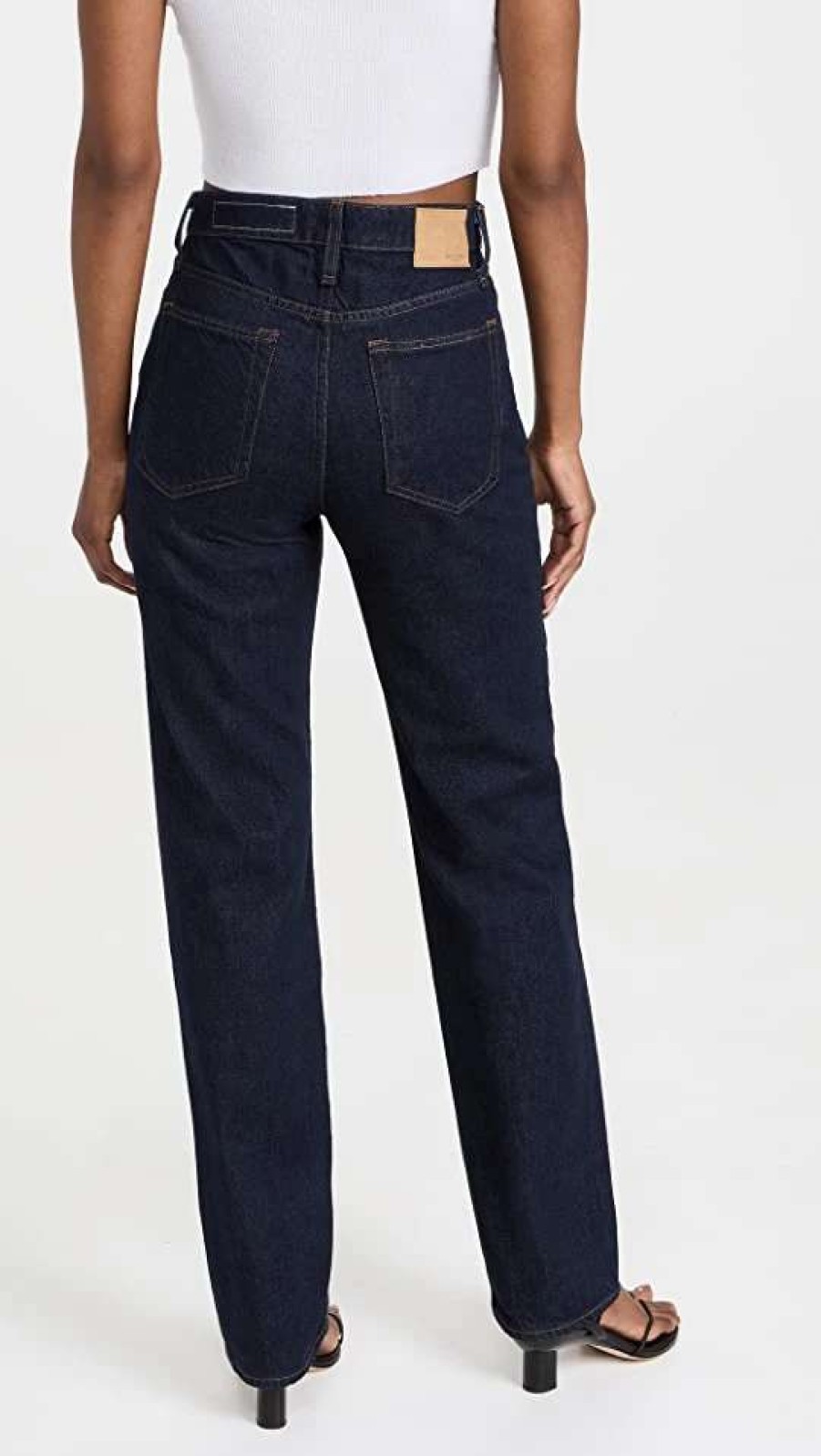 Straight Leg Jeans * | Best Deal Rag & Bone Icon Alex High-Rise Straight Jeans Rinse