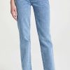 Straight Leg Jeans * | New Le Jean High Rise Sabine Straight Jeans Blue Mist Wash