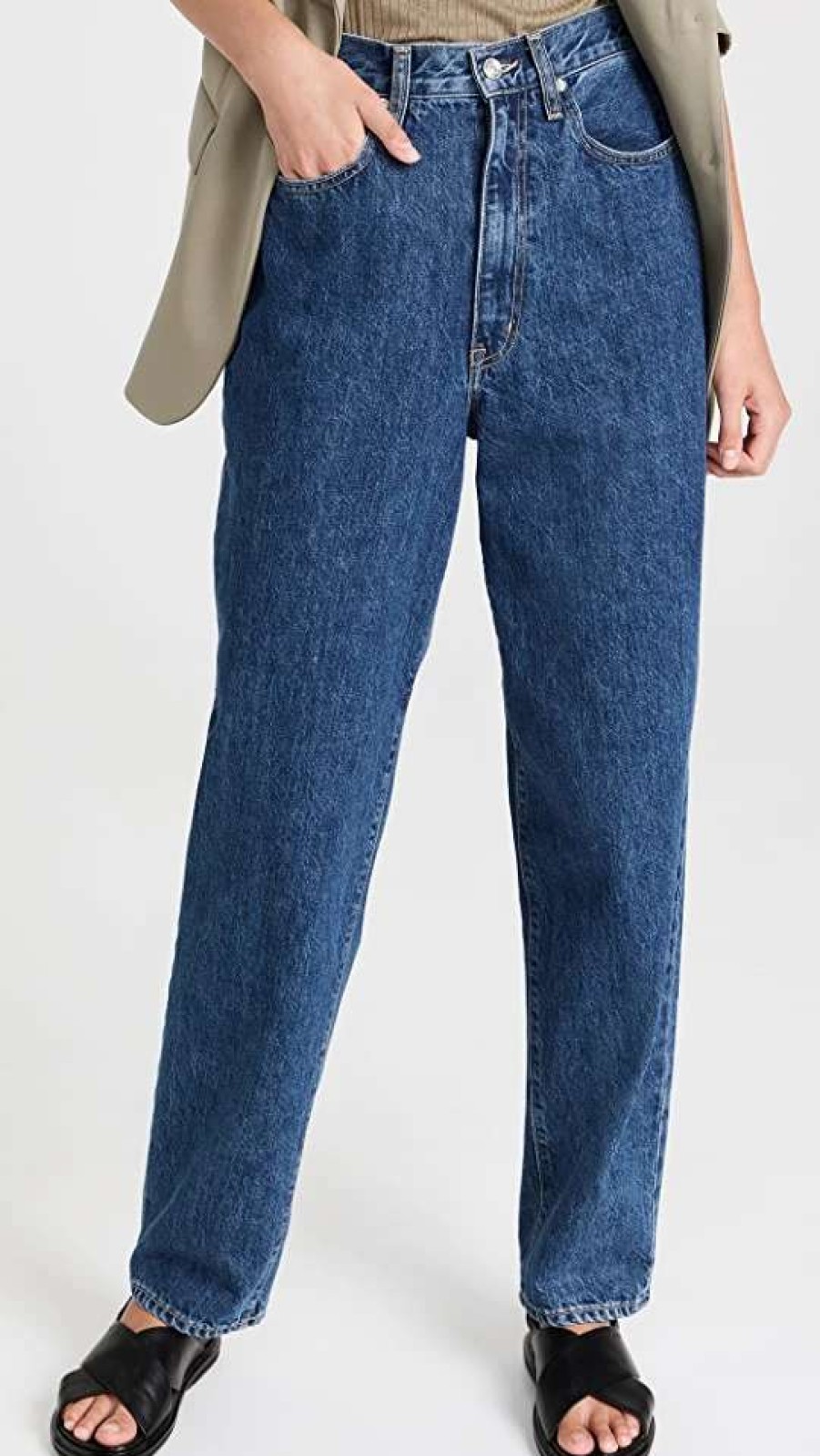 Straight Leg Jeans * | Hot Sale Slvrlake Jessy Relaxed Loose Jeans Forbidden Love