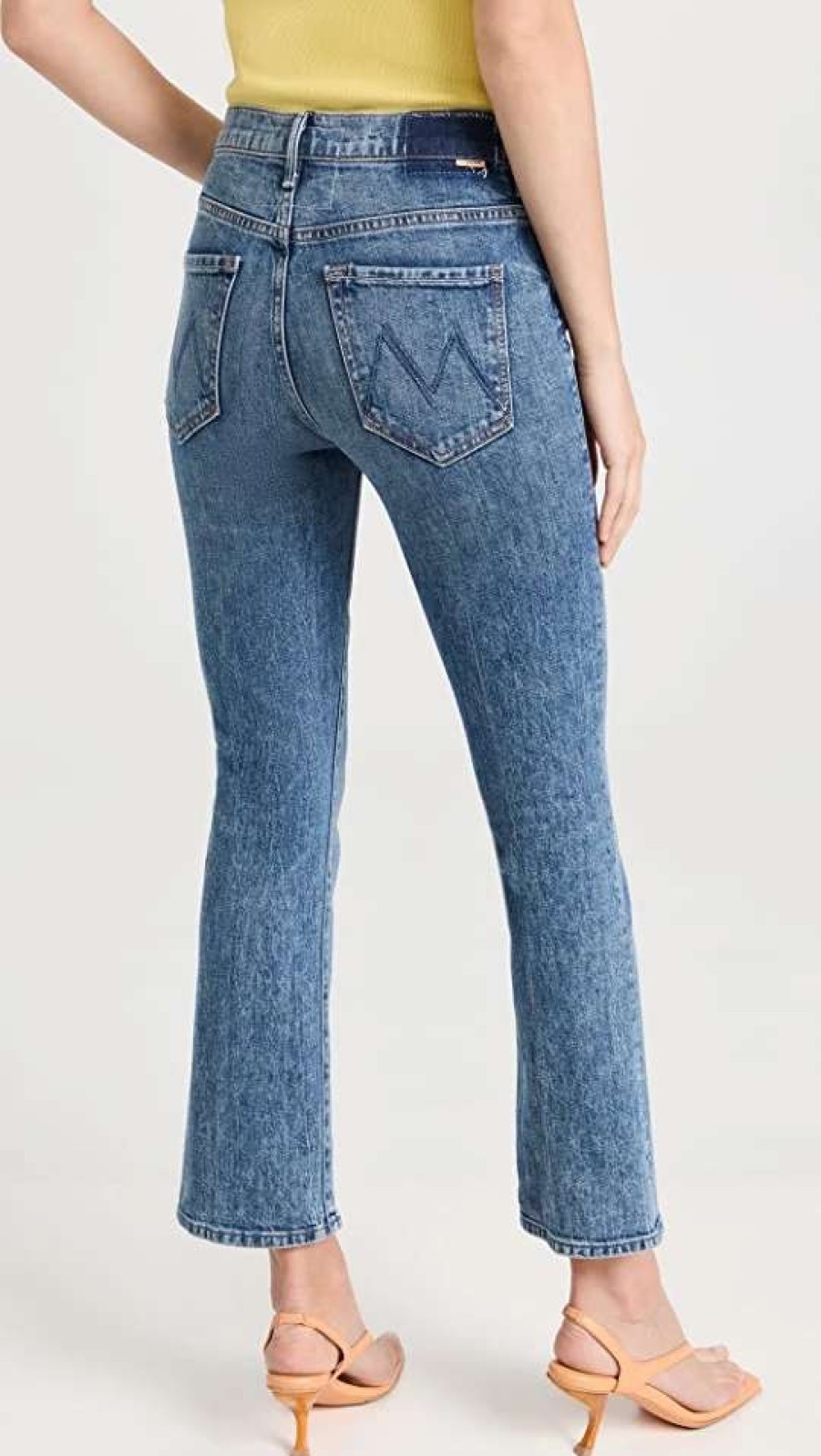 Straight Leg Jeans * | Buy Mother The Insider Ankle Jeans Destination Unknown