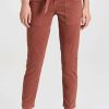 Straight Leg Jeans * | Hot Sale Veronica Beard Jean Logan Straight Leg Jeans With Tie Terracotta