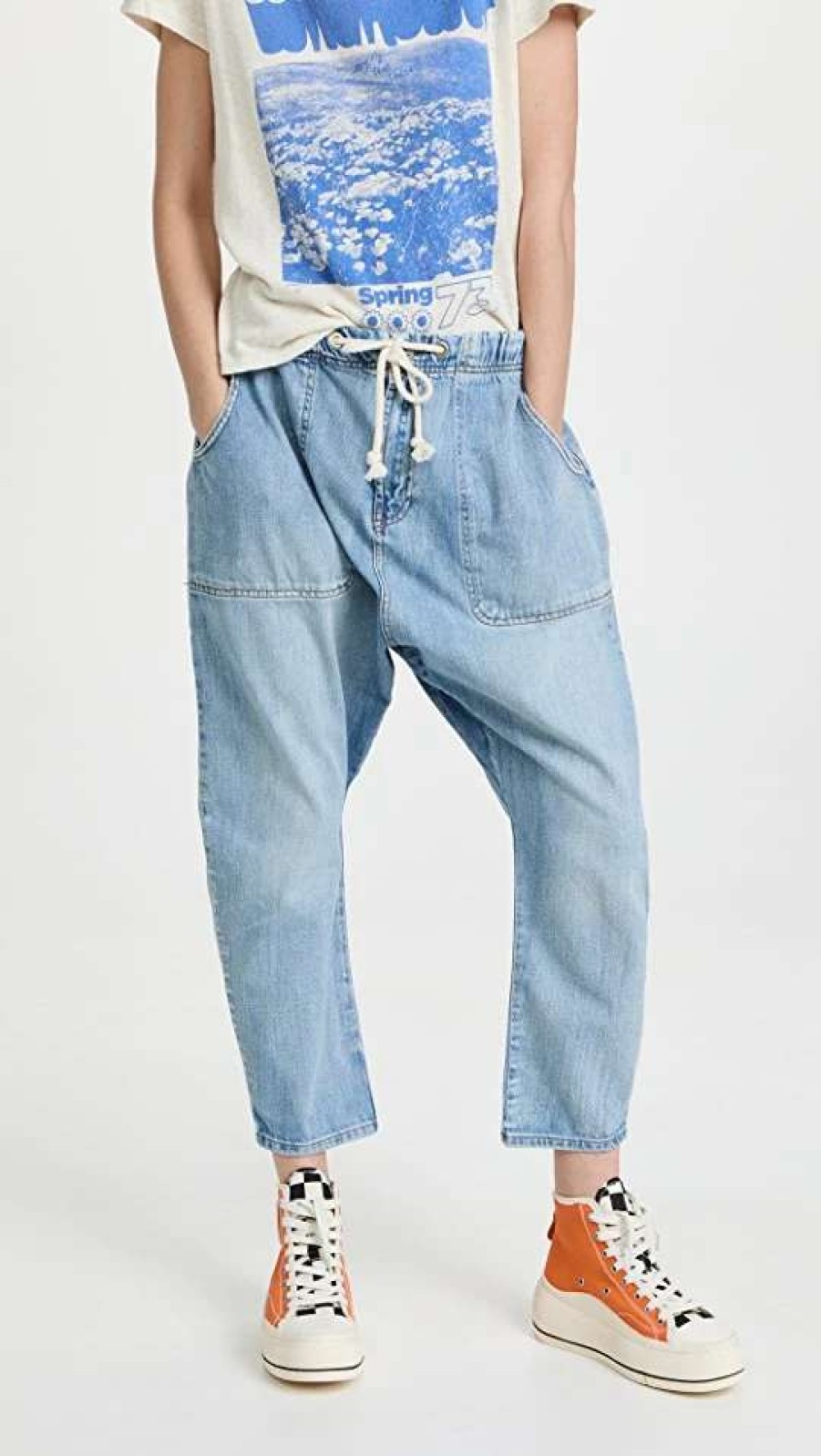 Straight Leg Jeans * | Best Pirce One Teaspoon Shabby Kingpins Boyfriend Jeans Worn Out Hendrixe