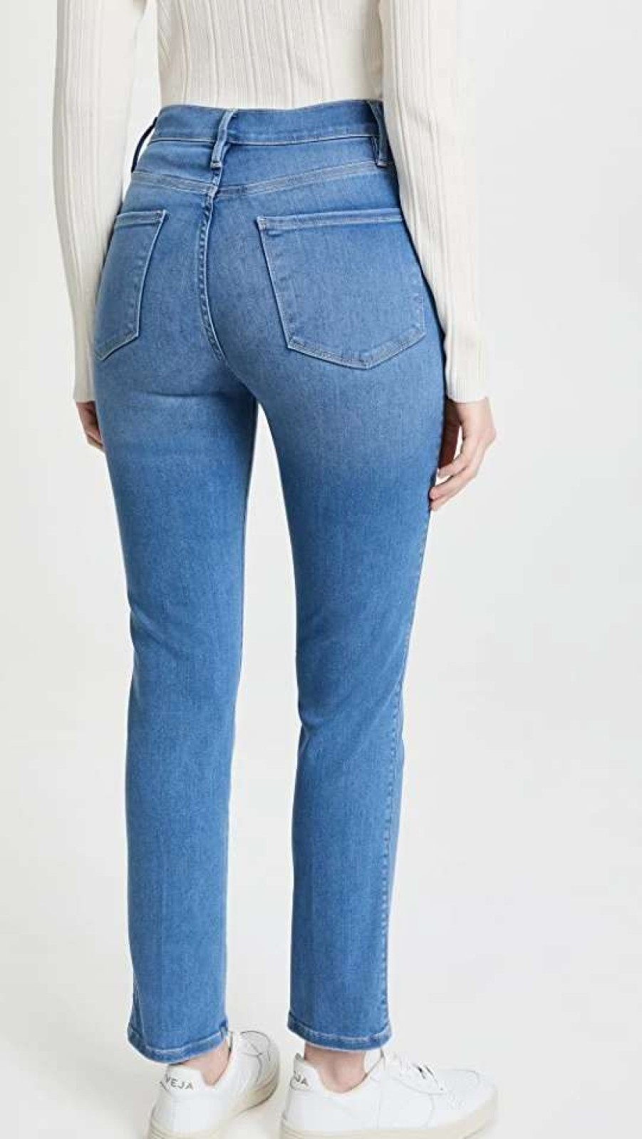 Straight Leg Jeans * | Flash Sale Frame Le Sylvie Jeans Lapis