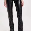 Straight Leg Jeans * | Cheap Good American Leather Good Icon Jeans Black001