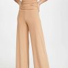 Jumpsuits * | Best Sale Norma Kamali Kamali Kulture Shirred Waist Jumpsuit Taupe