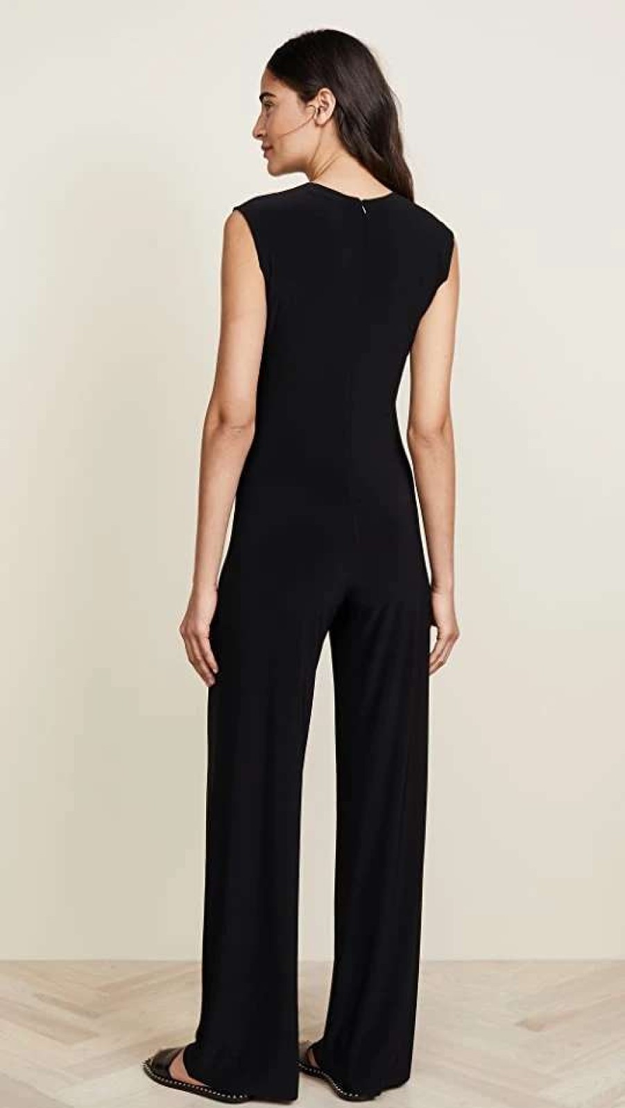 Jumpsuits * | Cheapest Norma Kamali Kamali Kulture Sleeveless Jumpsuit Black