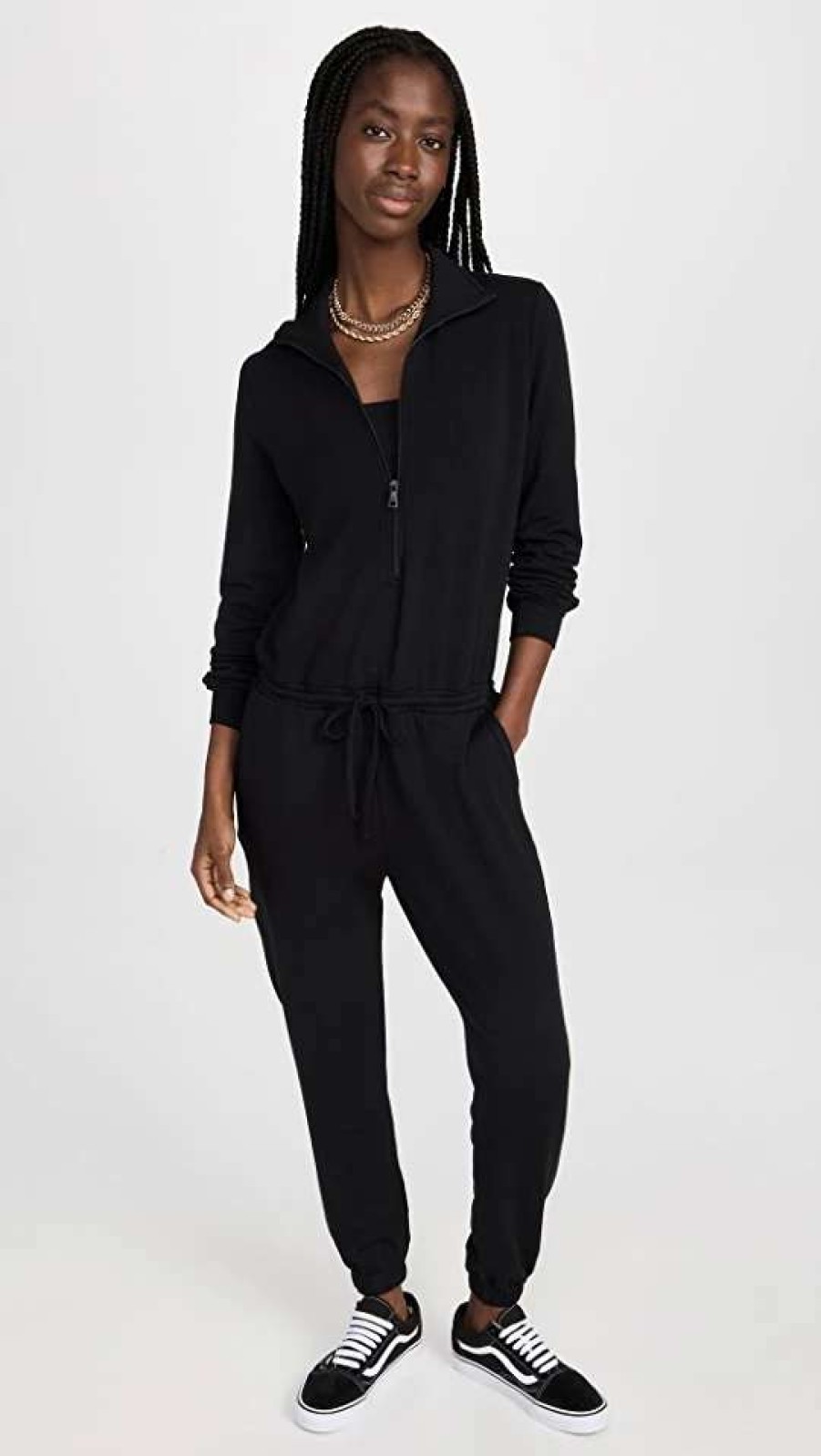 Jumpsuits * | Budget Beyond Yoga Ski Weekend Jumpsuit Black