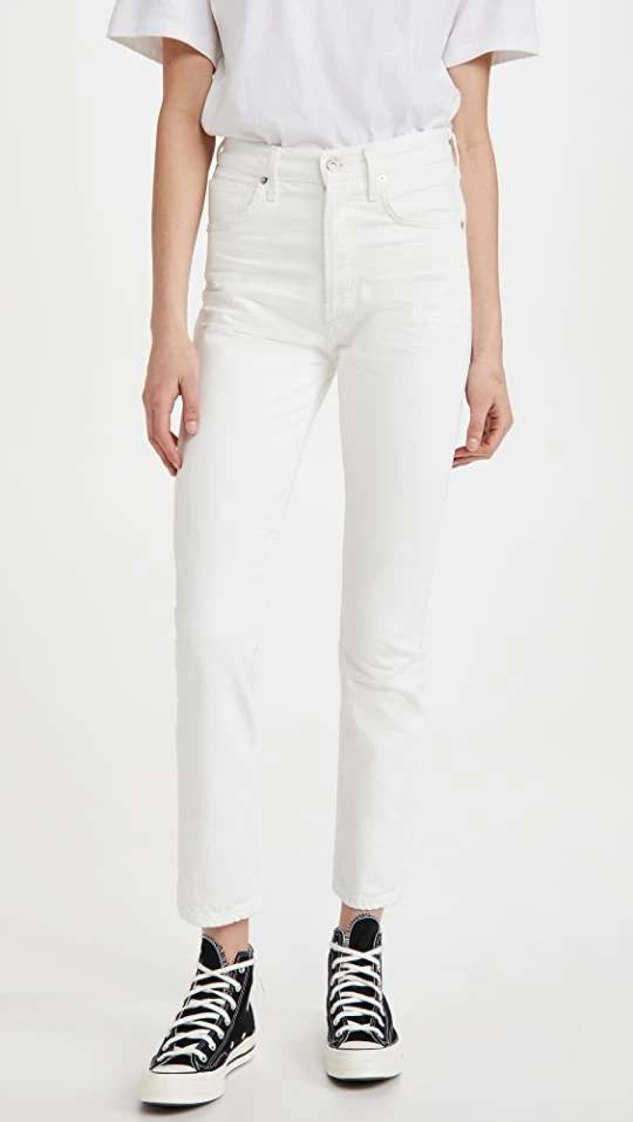 Straight Leg Jeans * | Budget Citizens Of Humanity Charlotte High Rise Straight Jeans Porcelain