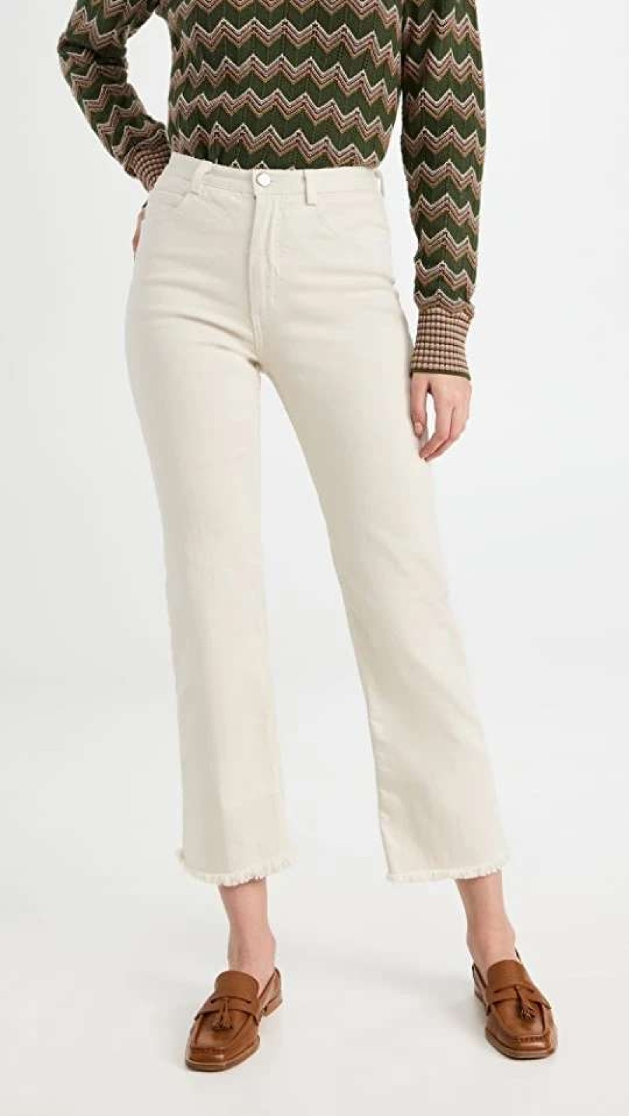 Straight Leg Jeans * | New Rachel Comey Collins Pants White