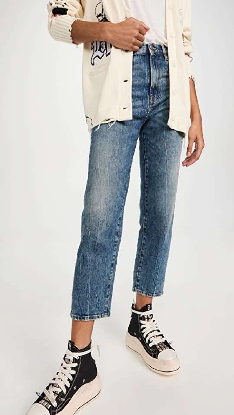 Straight Leg Jeans * | Cheap R13 Shelley Slim Jeans Kelly Stretch