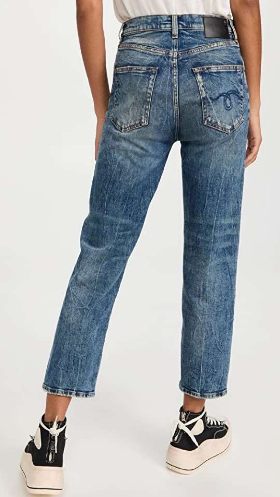 Straight Leg Jeans * | Cheap R13 Shelley Slim Jeans Kelly Stretch