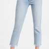 Straight Leg Jeans * | Wholesale Agolde Riley Crop Jeans Curio