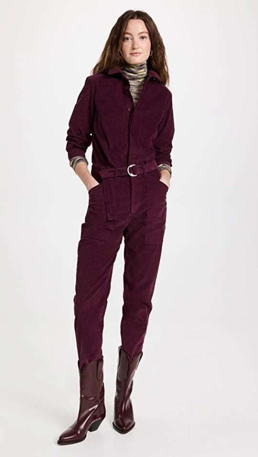 Jumpsuits * | Best Deal Ba&Sh Darius Jumpsuit Bordeaux