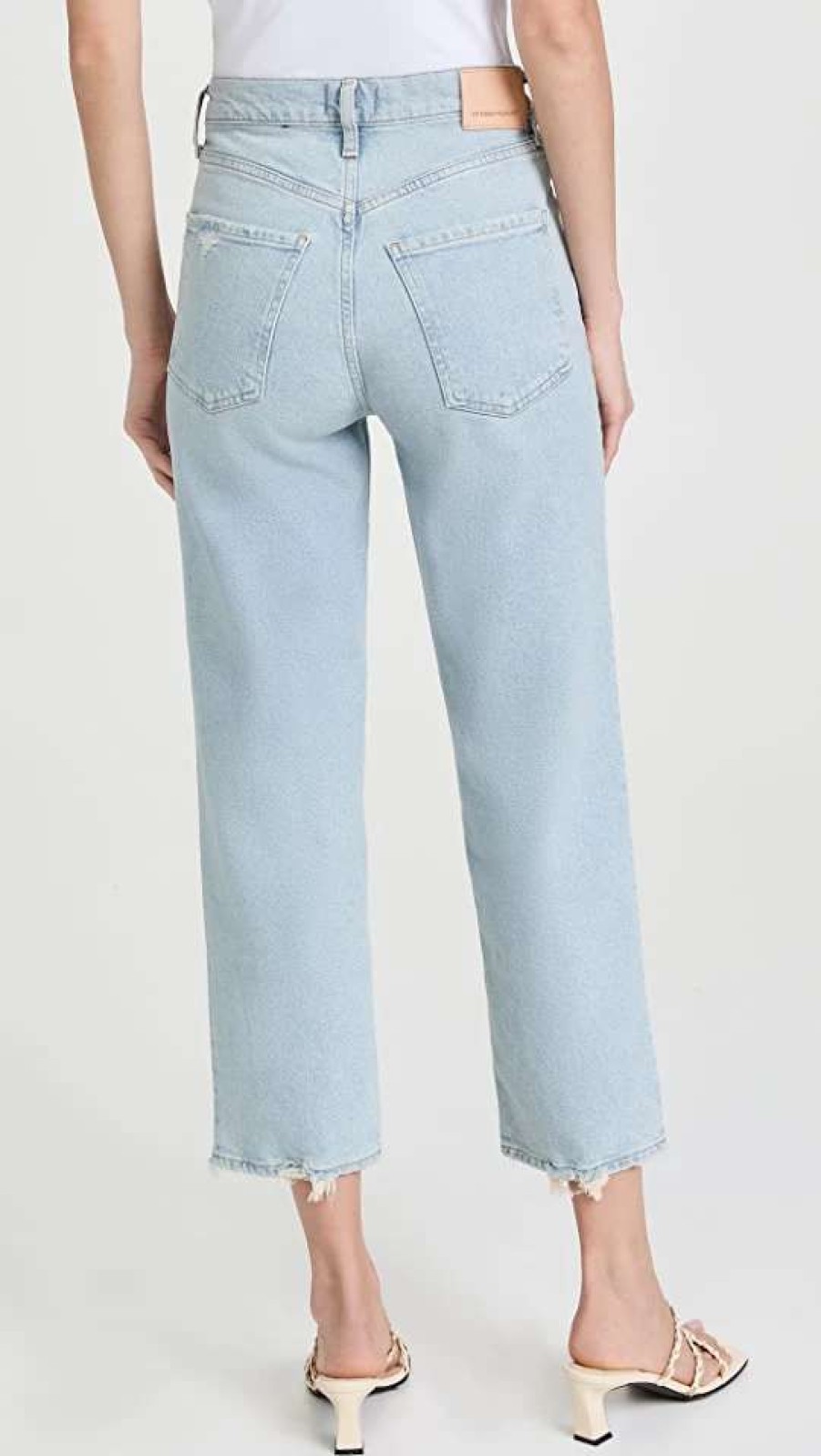 Straight Leg Jeans * | Best Reviews Of Citizens Of Humanity Florence Wide Straight Jeans Sunbleach