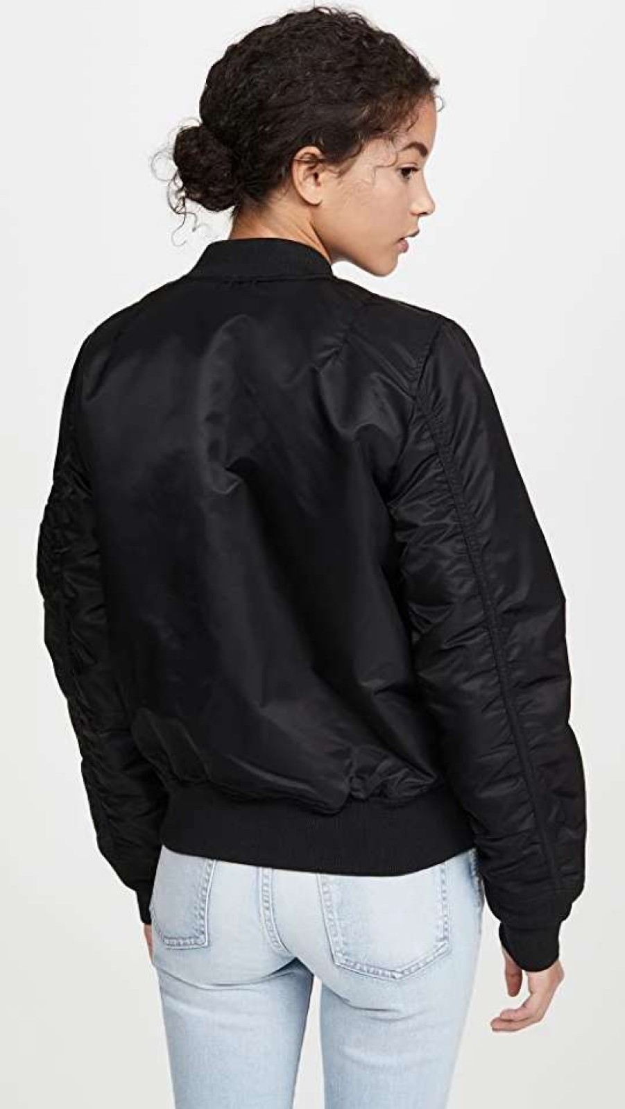 Utility * | Cheap Alpha Industries Ma-1 Reversible Bomber Jacket Black