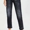 Straight Leg Jeans * | Best Sale R13 Shelley Slim Morrison Black Pants