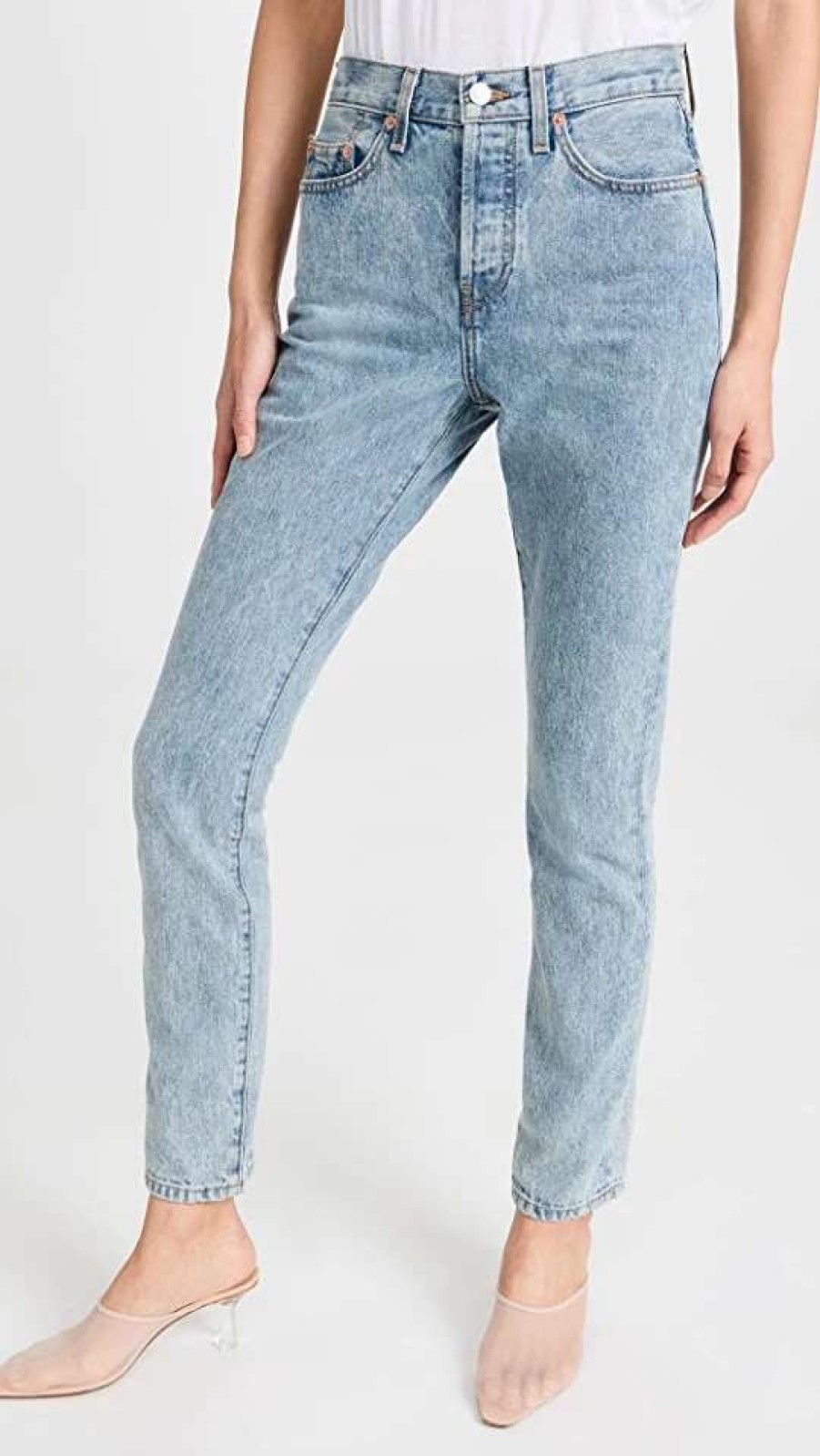 Straight Leg Jeans * | Best Pirce Wardrobe.Nyc Denim Jean Blue