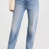 Straight Leg Jeans * | Coupon Khaite Abigail Jeans Bryce Stretch