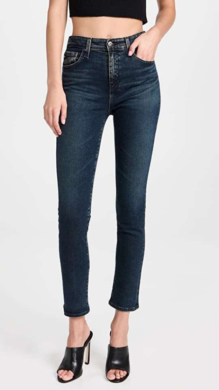 Straight Leg Jeans * | Best Deal Ag Mari Straight Jeans Twilight