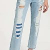 Straight Leg Jeans * | Best Sale Frame Le Slouch Jeans Drenched