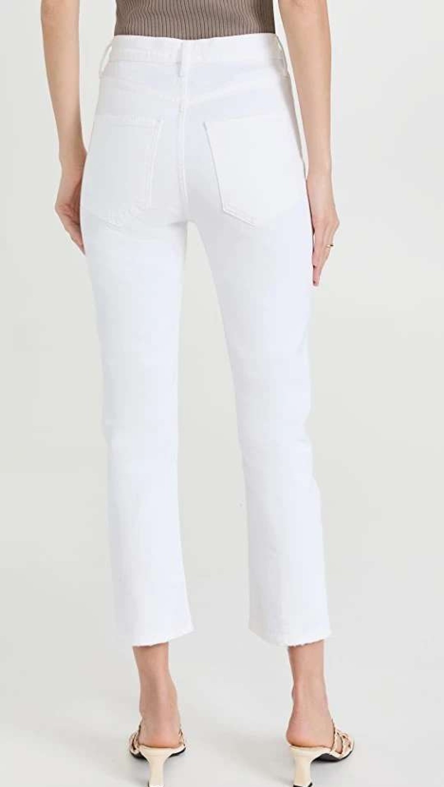 Straight Leg Jeans * | Budget Agolde Riley Crop Jeans Whip