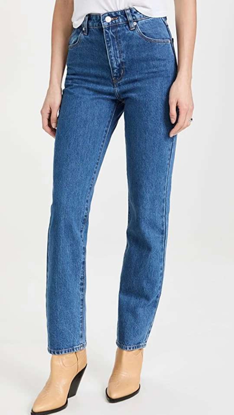 Straight Leg Jeans * | Cheap Rolla'S Original Straight Jeans Ashley Blue