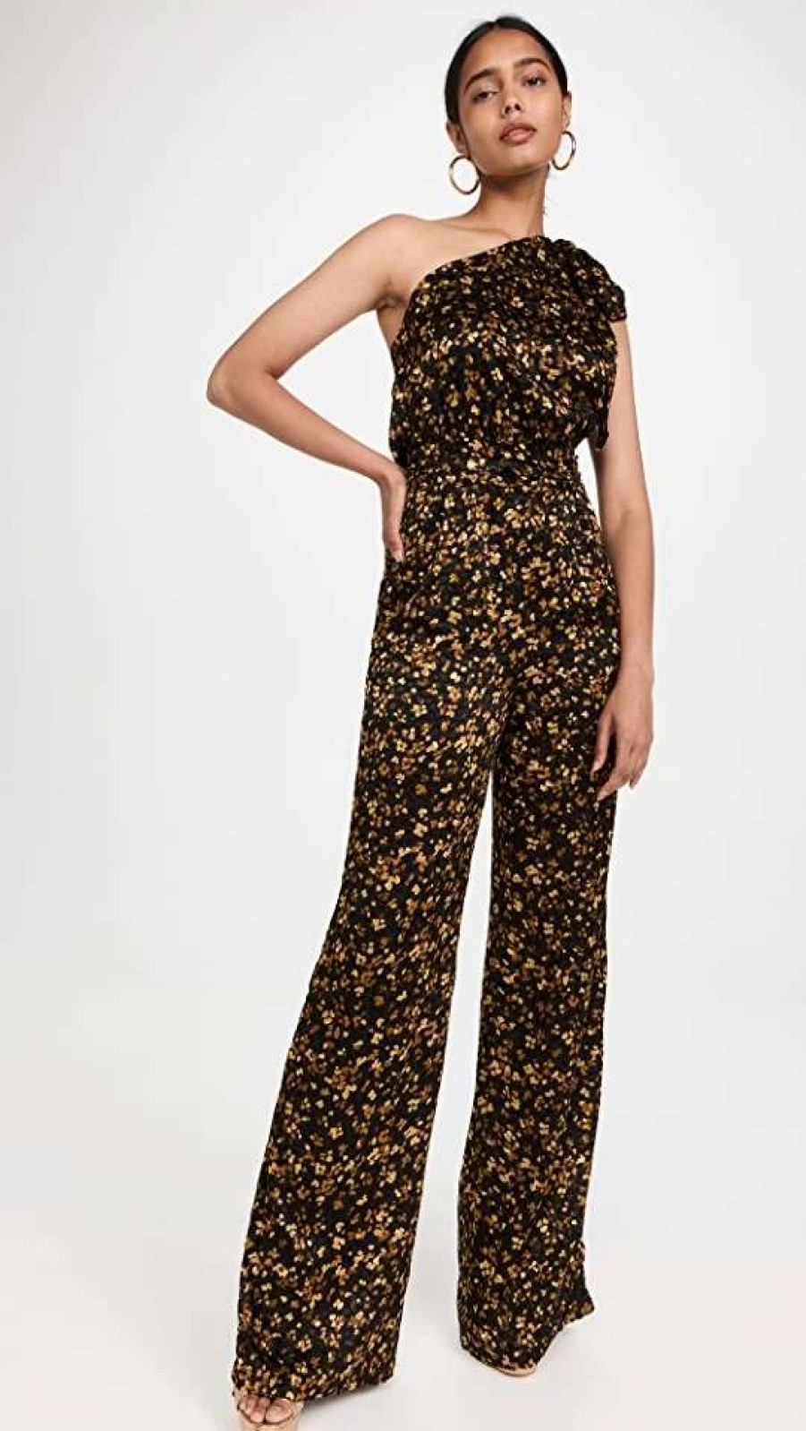 Jumpsuits * | Buy Ramy Brook Chonce Jumpsuit Honey/Black