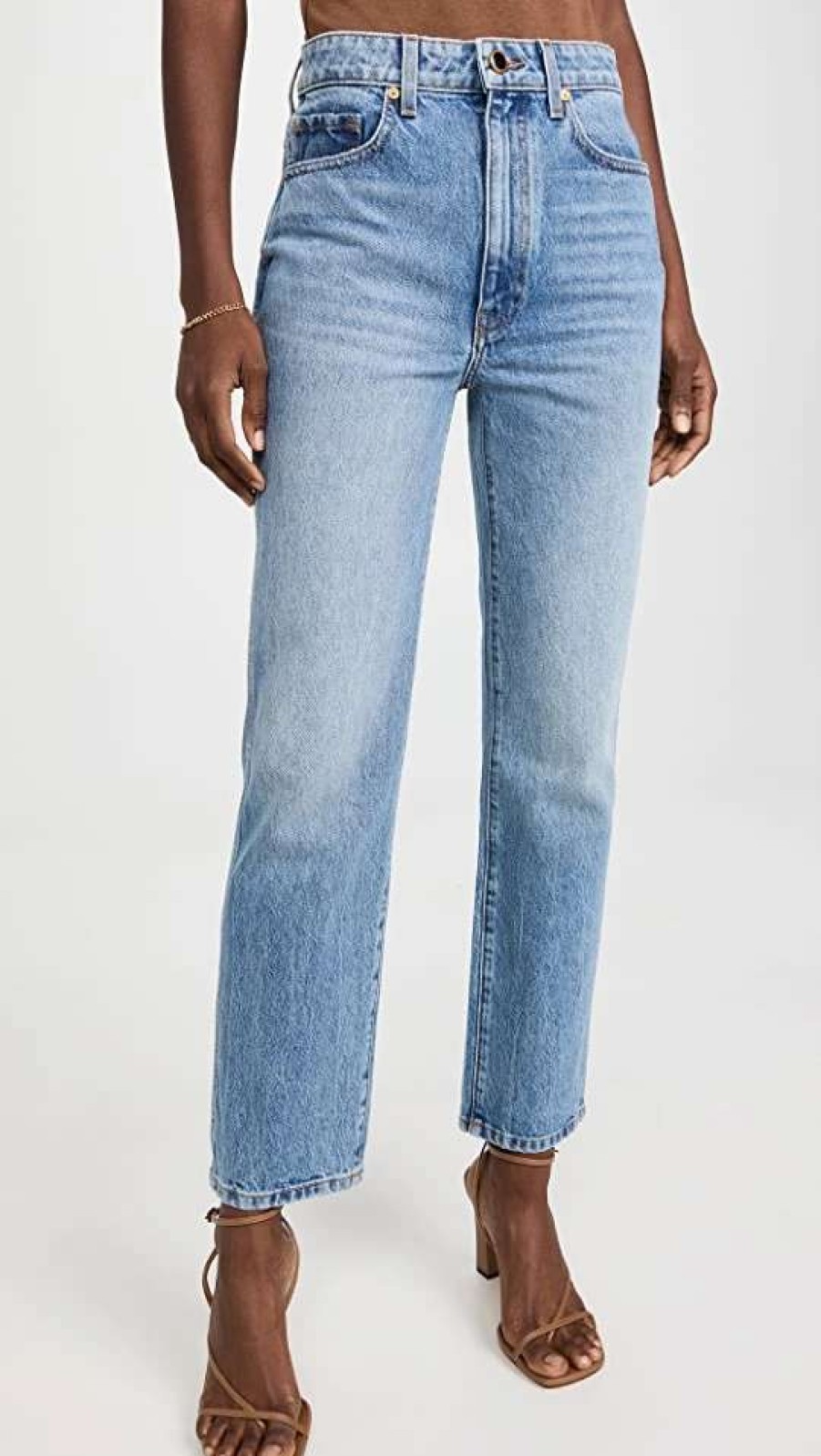 Straight Leg Jeans * | Top 10 Khaite Abigail Jeans Kirk