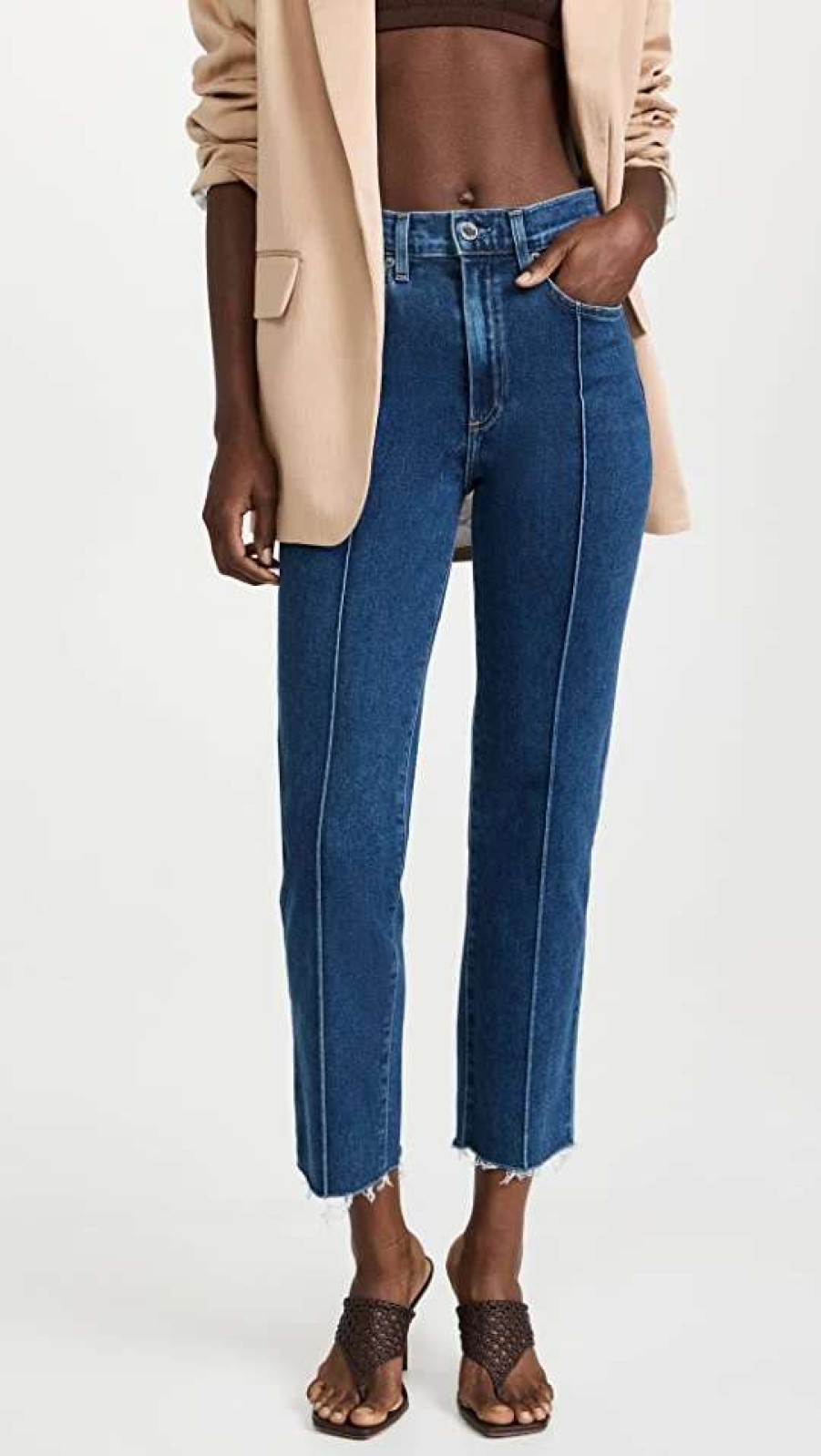 Straight Leg Jeans * | Top 10 Le Jean Amelia Straight Leg Jeans Bluebell