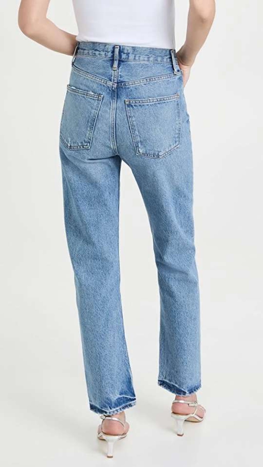 Straight Leg Jeans * | Cheap Agolde 90'S Pinch Waist Jeans Abstract