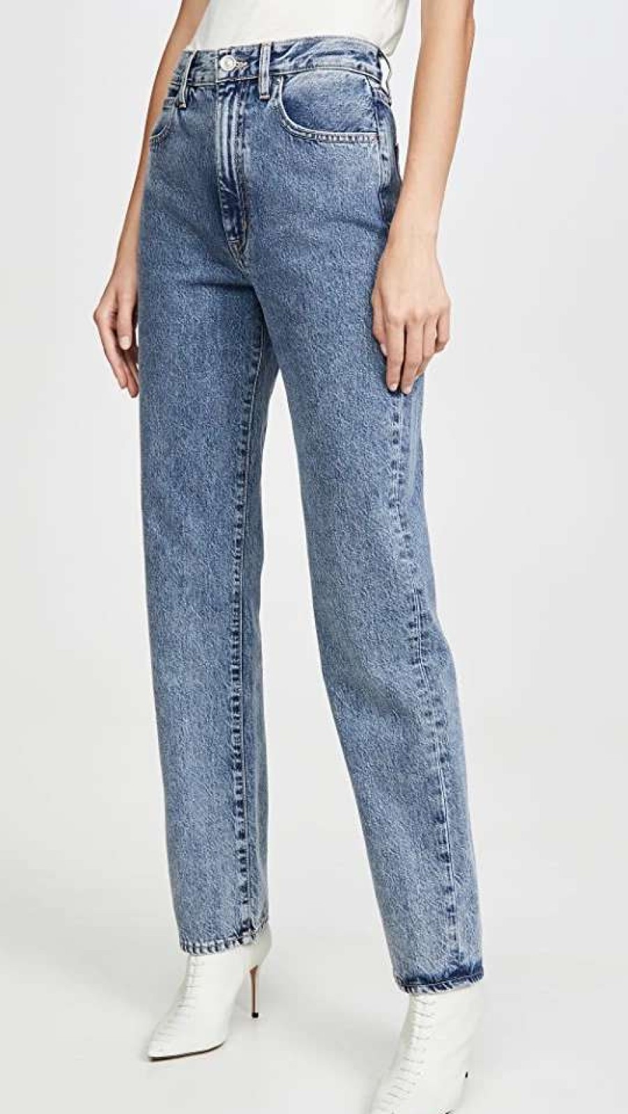 Straight Leg Jeans * | Best Sale Slvrlake London Jeans Born To Run