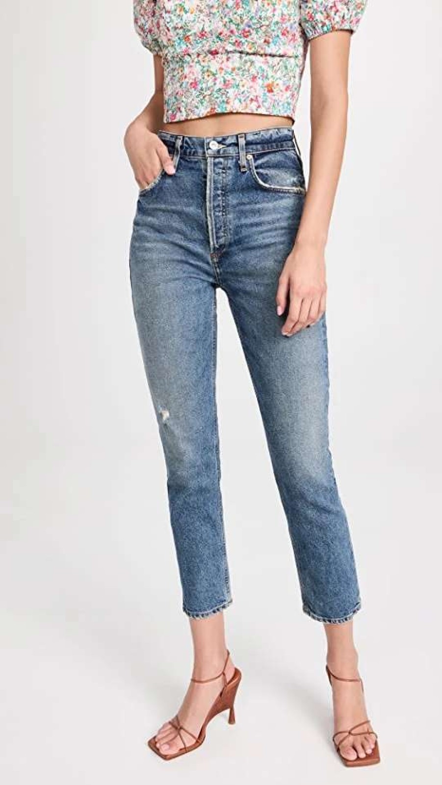 Straight Leg Jeans * | Best Pirce Citizens Of Humanity Jolene High Rise Vintage Slim Jeans Songbird