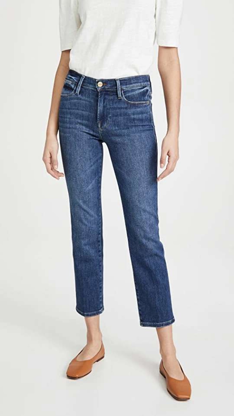 Straight Leg Jeans * | Top 10 Frame Le High Straight Jeans Bestia