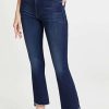 Straight Leg Jeans * | Discount Mother The Insider Crop Step Fray Jeans Tongue In Chic