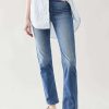 Straight Leg Jeans * | Promo Mother High Waisted Rider Skimp Jeans Cowboys Don'T Cry