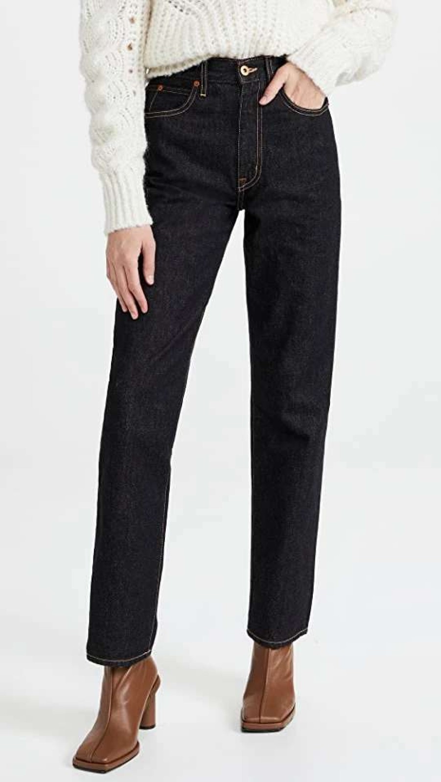 Straight Leg Jeans * | Best Sale Slvrlake London Empty Sky