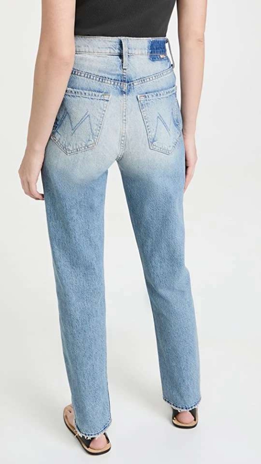 Straight Leg Jeans * | Best Reviews Of Mother The Huffy Skimp Jeans Hotter On The Other Side