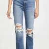 Straight Leg Jeans * | Best Sale Khaite Danielle High Rise Stovepipe Jeans Portland