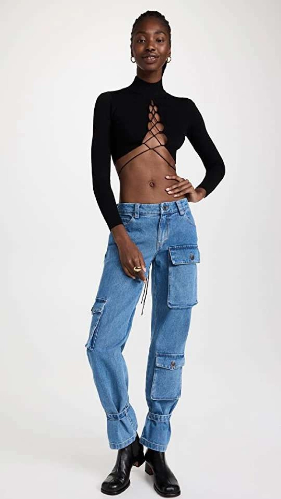 Straight Leg Jeans * | Best Deal Bardot Denim Cargo Pants Vintage