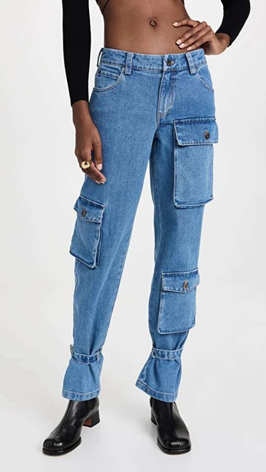 Straight Leg Jeans * | Best Deal Bardot Denim Cargo Pants Vintage