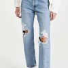 Straight Leg Jeans * | Discount Agolde Mid Rise Loose Fit 90'S Jeans Wander