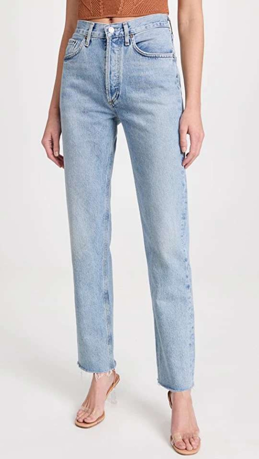 Straight Leg Jeans * | New Agolde Mid Rise Vintage Straight Leg Jeans Sway