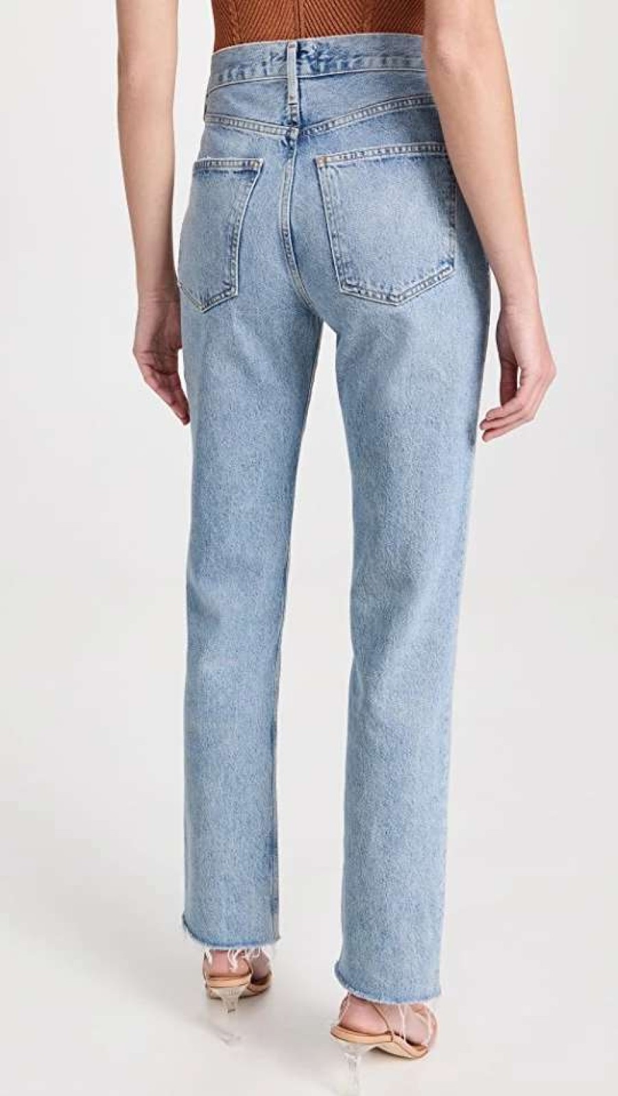 Straight Leg Jeans * | New Agolde Mid Rise Vintage Straight Leg Jeans Sway