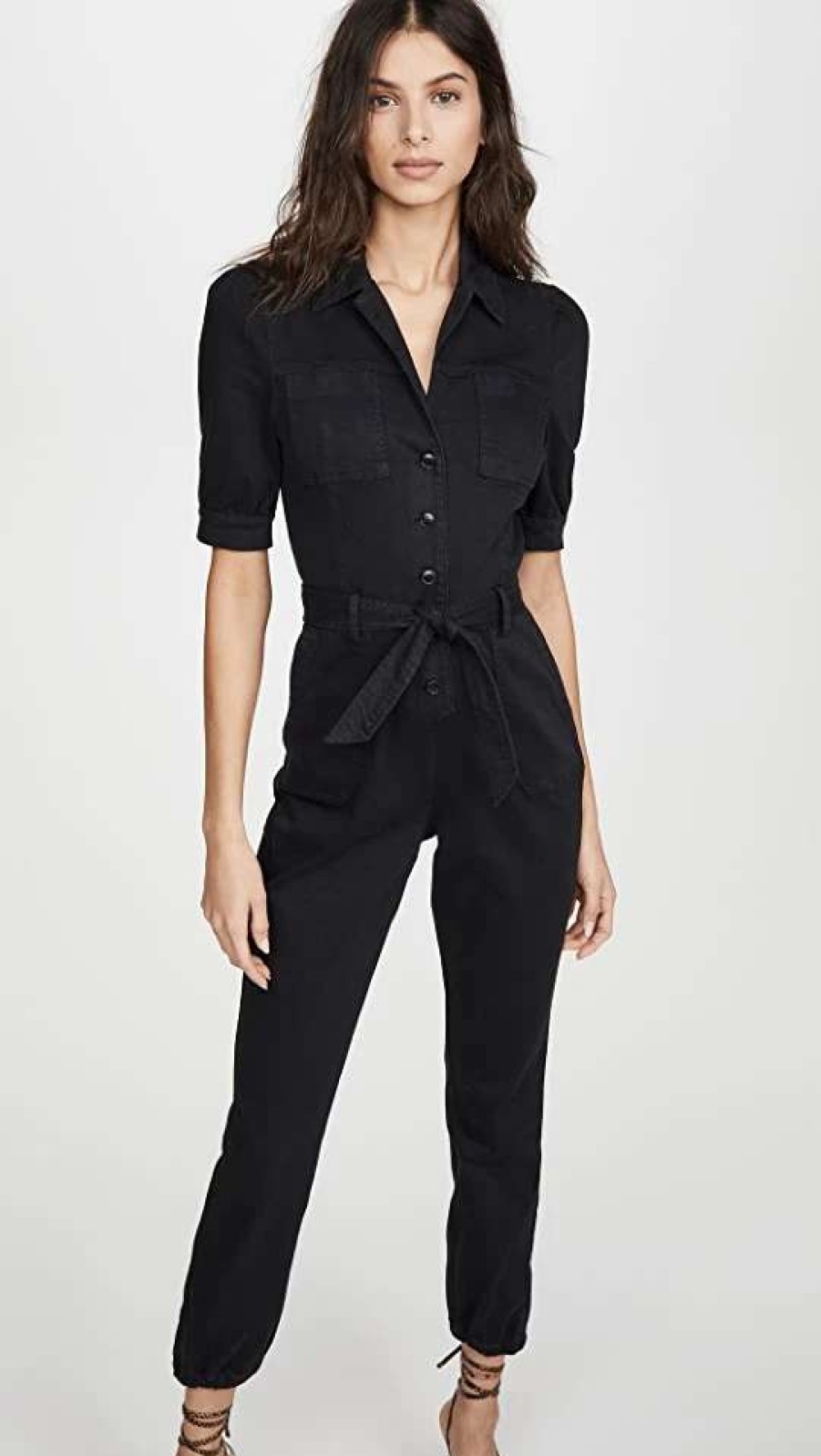 Jumpsuits * | Best Pirce Paige Mayslie Jumpsuit Washed Black