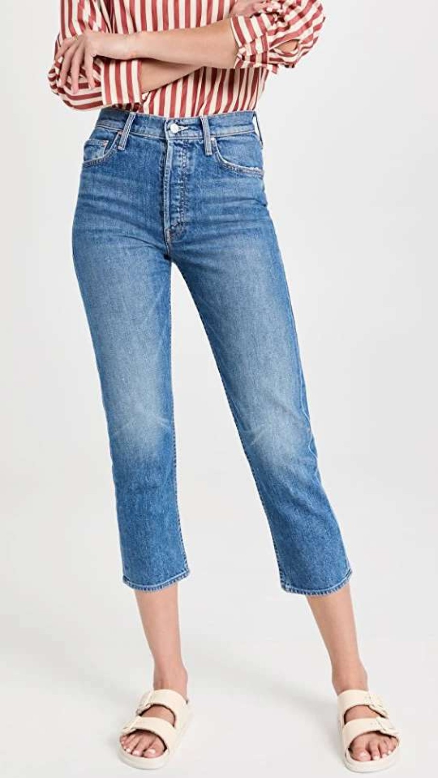 Straight Leg Jeans * | Brand New Mother Tomcat Jeans Kneeling On Stones