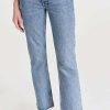 Straight Leg Jeans * | Cheapest Agolde Mid Rise Relaxed Boot Jeans Static