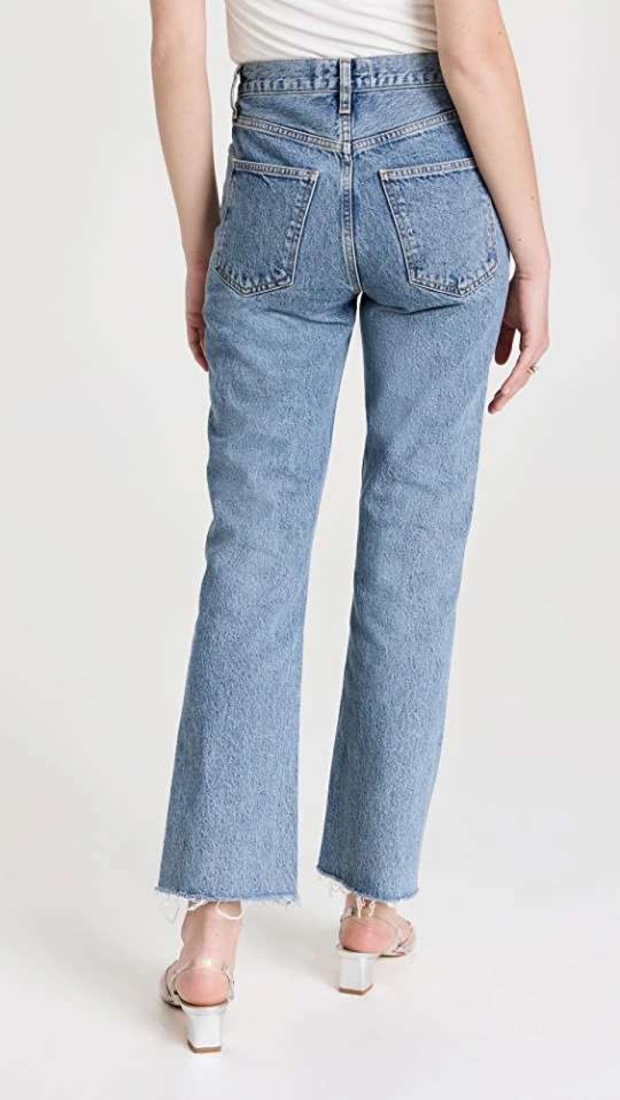 Straight Leg Jeans * | Cheapest Agolde Mid Rise Relaxed Boot Jeans Static