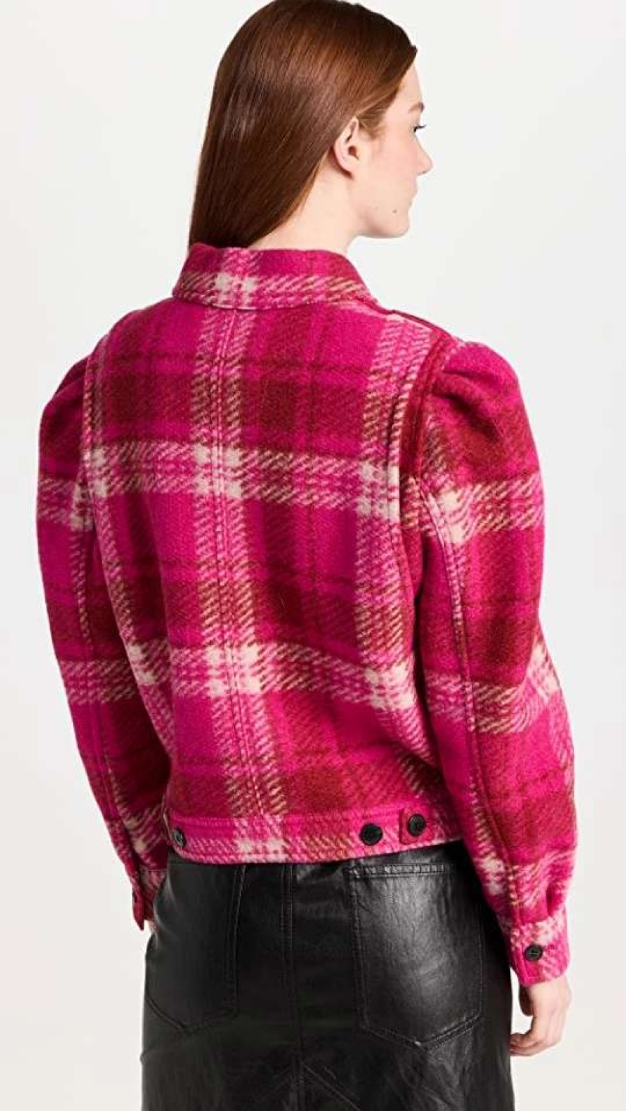 Utility * | Budget Isabel Marant Etoile Leiko Jacket Fuchsia