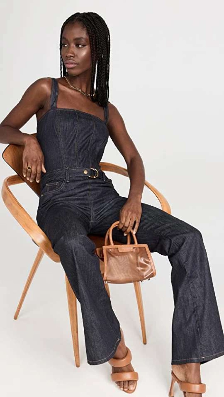 Jumpsuits * | Cheapest Dl1961 Holloway Jumpsuit Indigo Coated