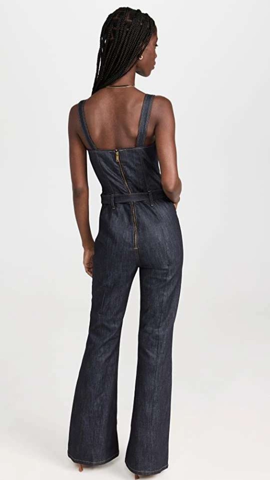 Jumpsuits * | Cheapest Dl1961 Holloway Jumpsuit Indigo Coated